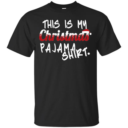 Christmas T-shirt This Is My Christmas Pajama Shirt Black