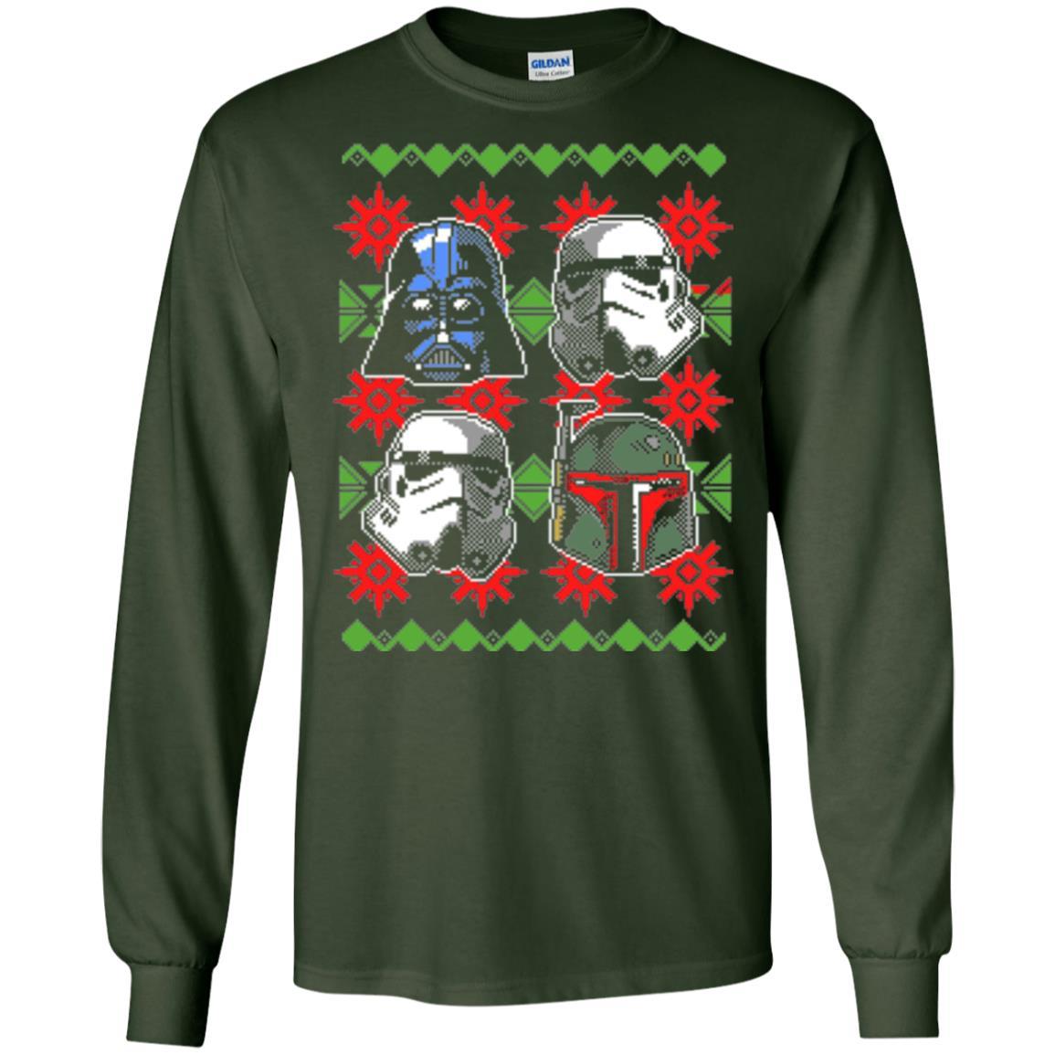 Film T-shirt Christmas Sweater Empire Helmets Forest Green