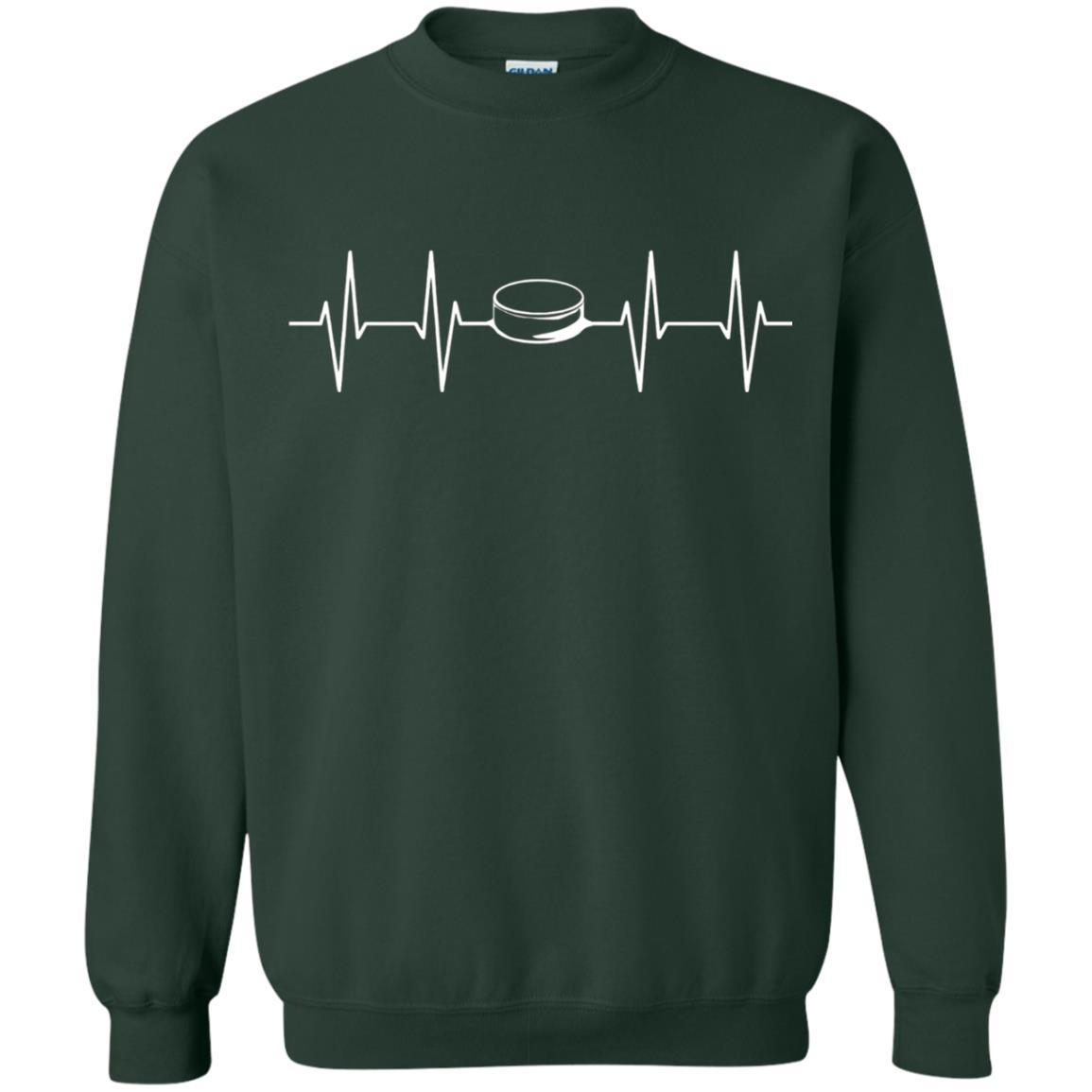 Heartbeat Puck Hockey T-Shirt Forest Green