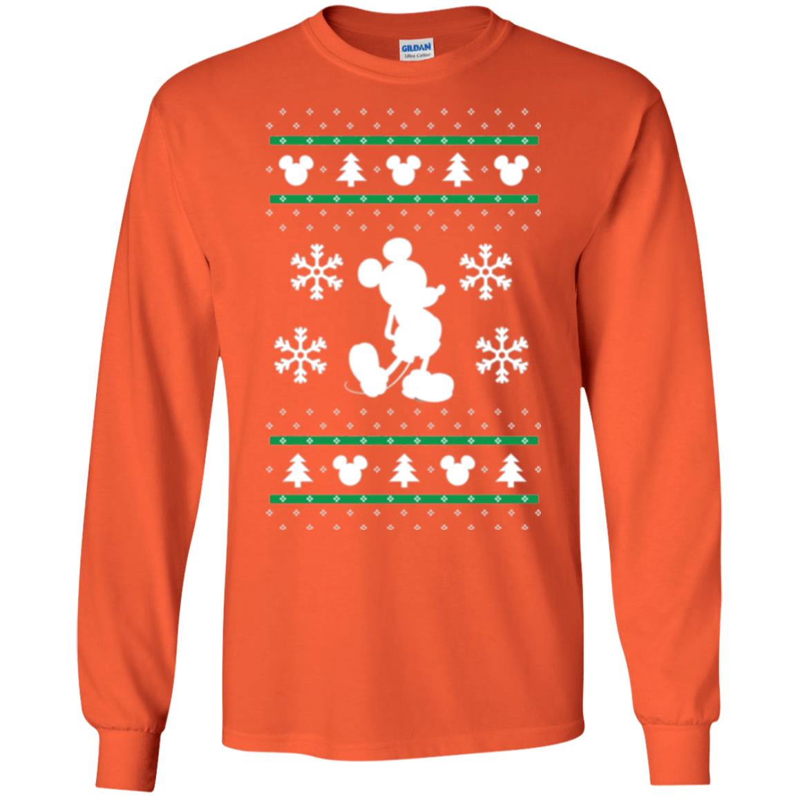 Christmas T-shirt Mickey Mouse Orange