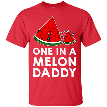 One In A Melon Daddy Funny Summer Melon Fruit Shirt Red