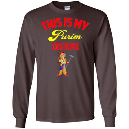 This Is My Purim Costume Purim Day T-shirt Dark Chocolate