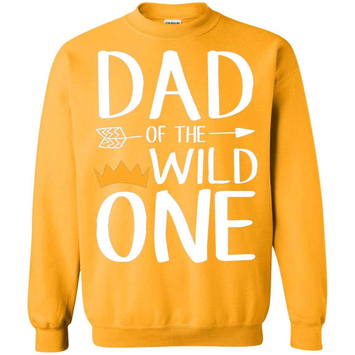 Dad Of The Wild One Thing 1st Birthday Shirt Gold