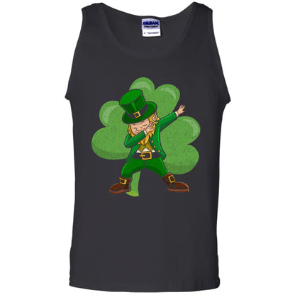 Funny Dabbing Leprechaun Shirt St Patricks Day T-shirt Black