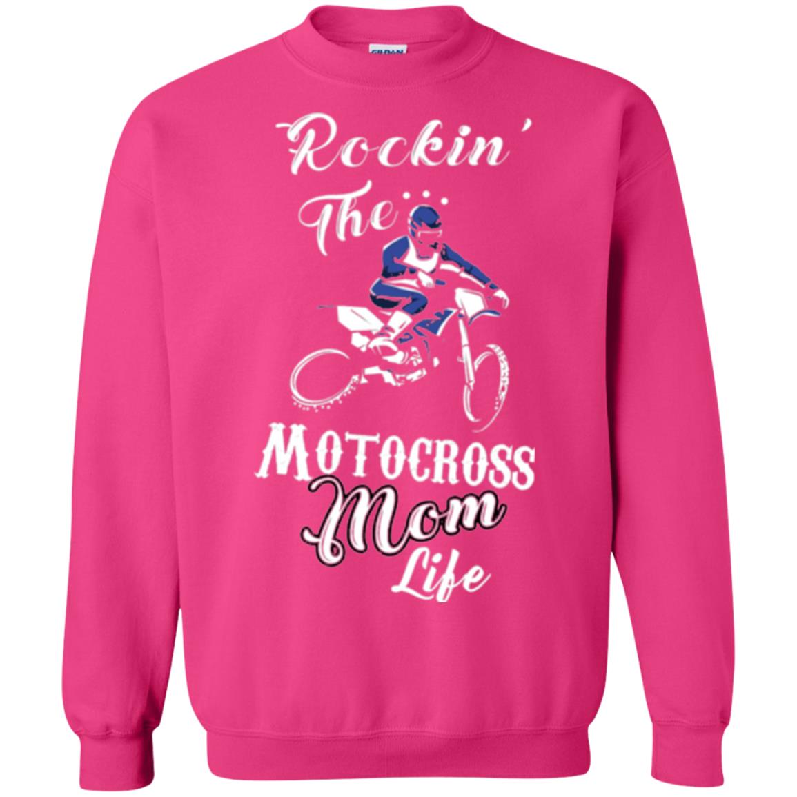 Rocking The Motocross Mom Life Mommy T-shirt Heliconia