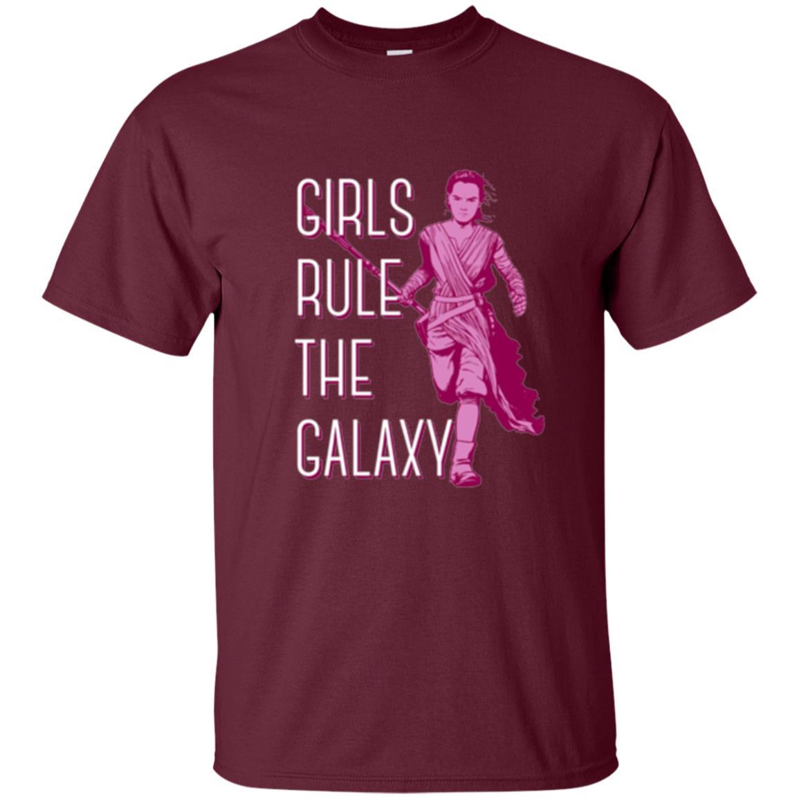 Film T-shirt Girls Rule The Galaxy T-shirt Maroon