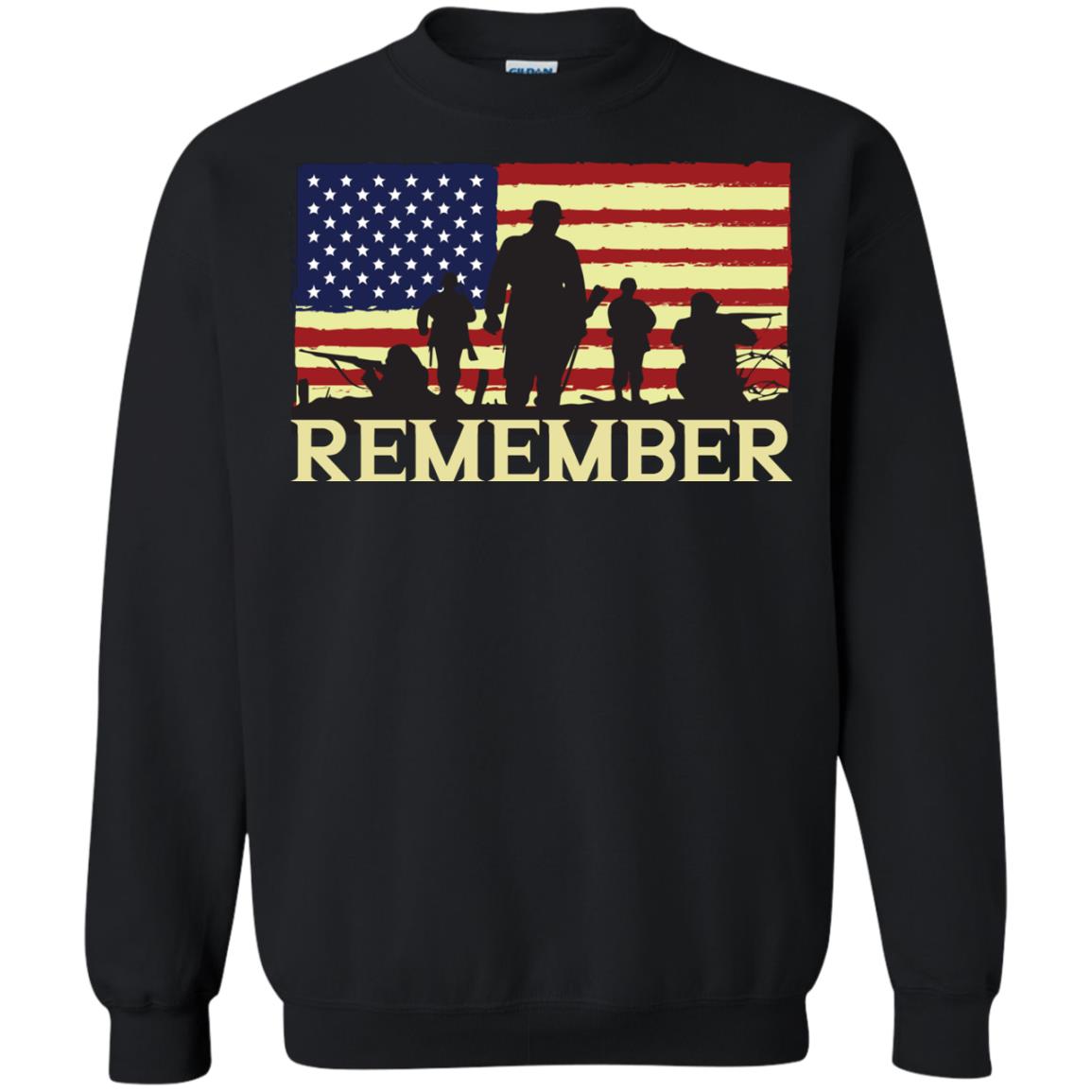 Military Of United States Memorial Day Shirt Black