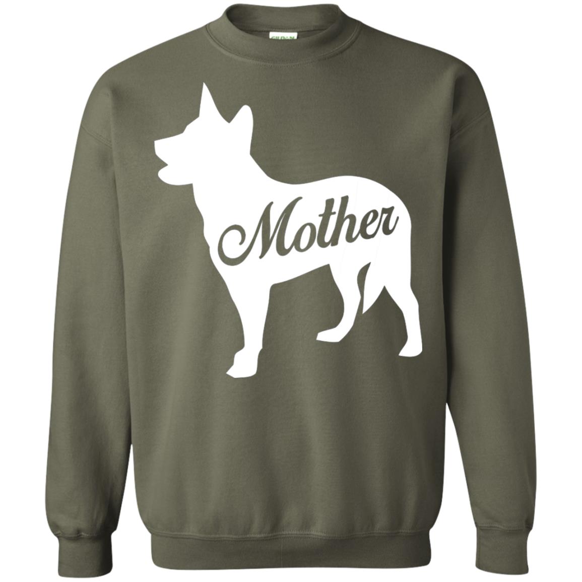 American Cattle Dog Mom T-shirt Military Green