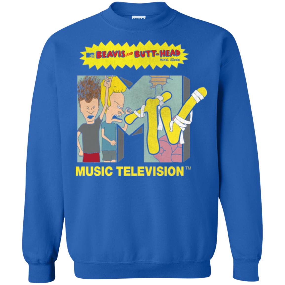 Mtv Logo T-shirt Beavis And Butt Head Royal