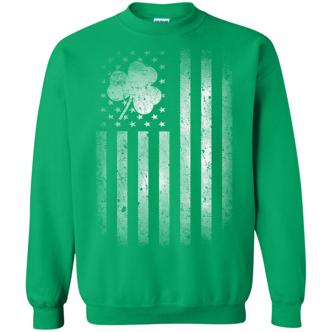 Vintage Irish American Shamrock Flag St Patricks Day T-shirt Irish Green