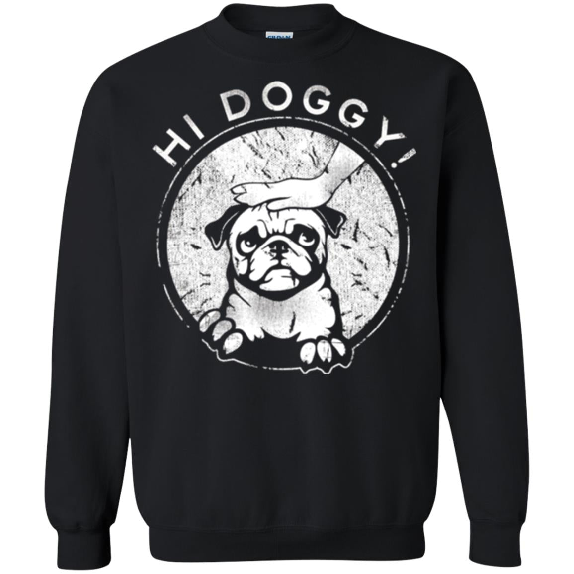 Dog Lovers T-shirt Hi Doggy Black