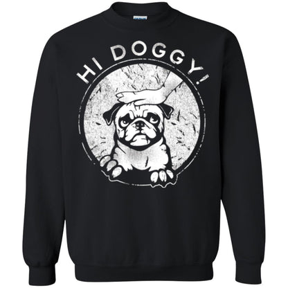 Dog Lovers T-shirt Hi Doggy Black