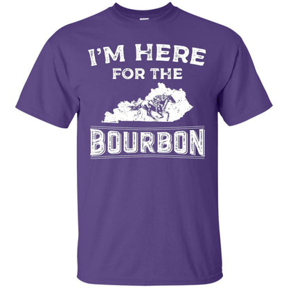 Kentucky Born Im Here For The Bourbon Shirt Purple