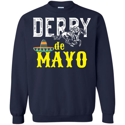 Cinco Derby De Mayo Horse Race Shirt Navy