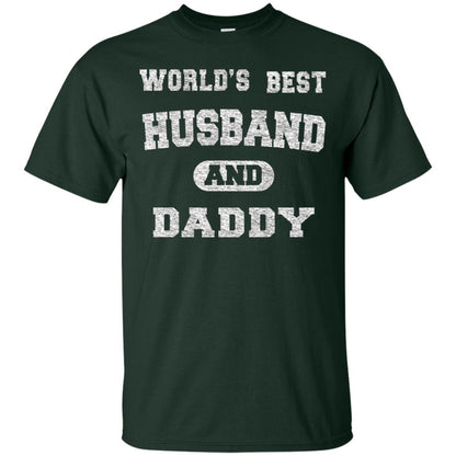 Worlds Best Husband And Daddy Family Shirt Forest