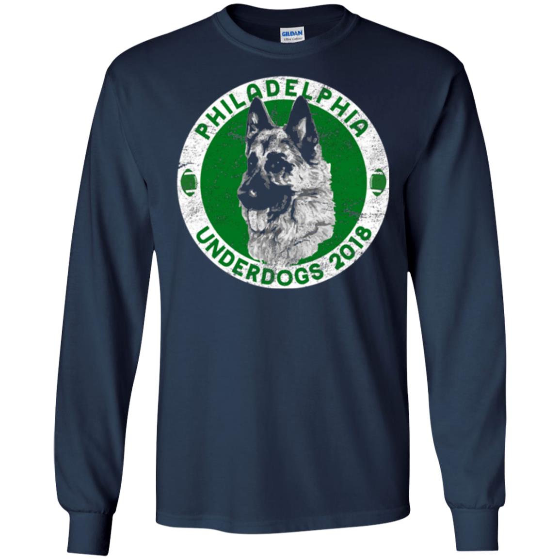 Dog Lover T-shirt Philadelphia Underdogs 2018 Distressed Navy