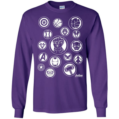 Infinity War Tonal Hero Icon Movie T-shirt Purple