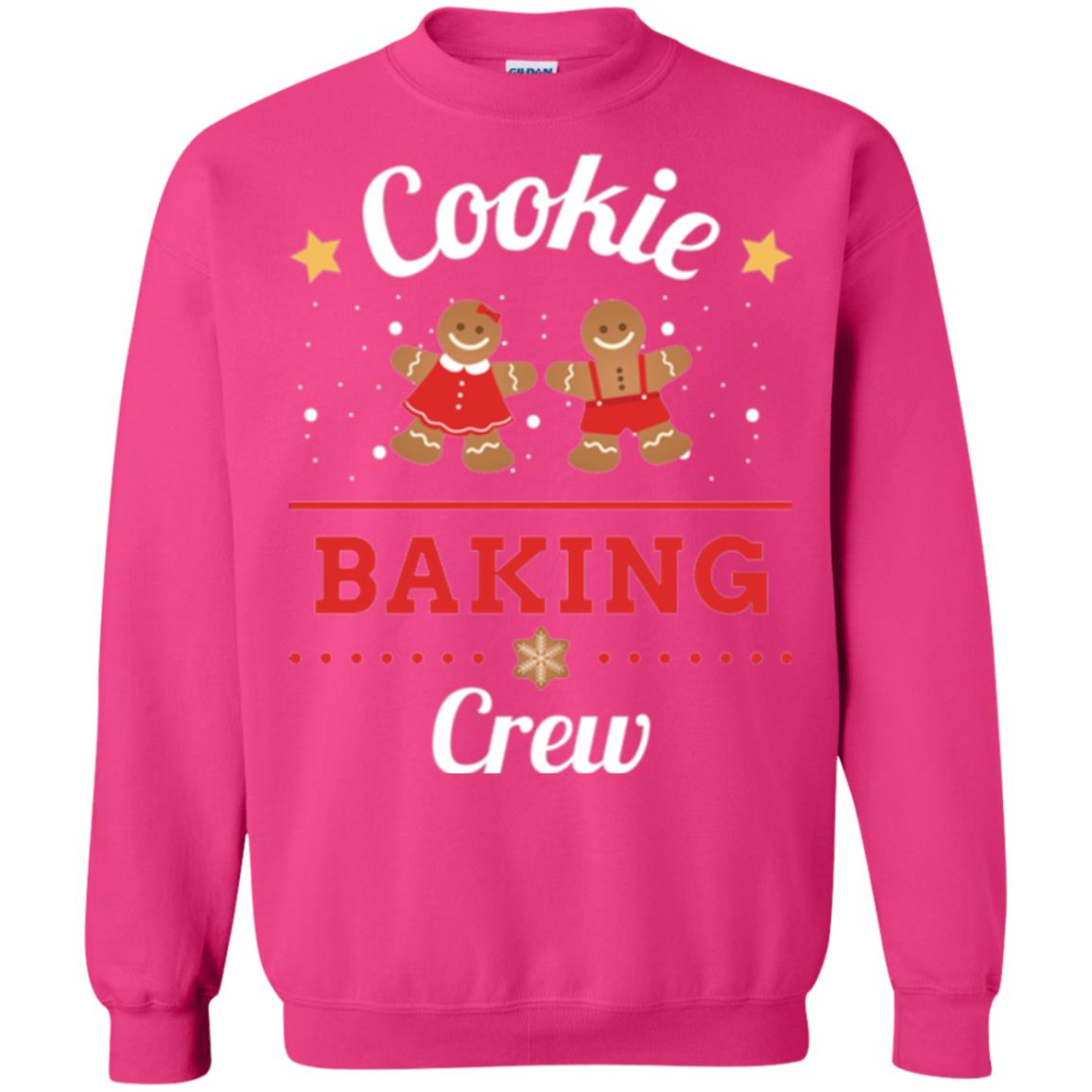 Christmas T-shirt Gingerbread Cookie Baking Crew Heliconia