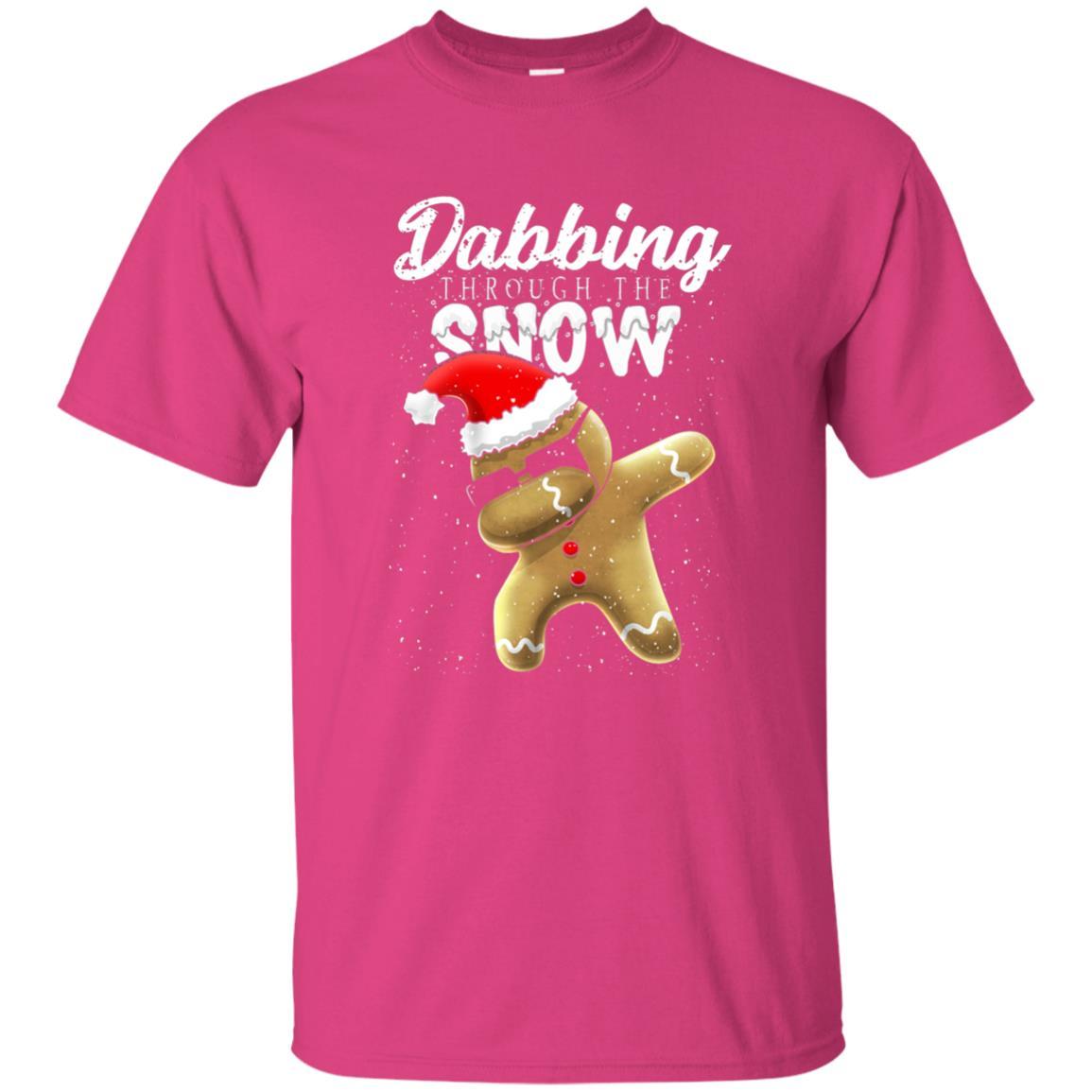Dabbing Gingerbread T-shirt Dabbing Through The Snow Heliconia