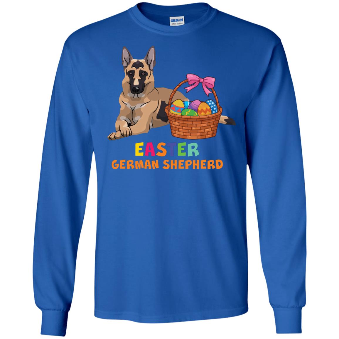 Easter German Shepherd Dog Lover T-shirt For Easter Royal