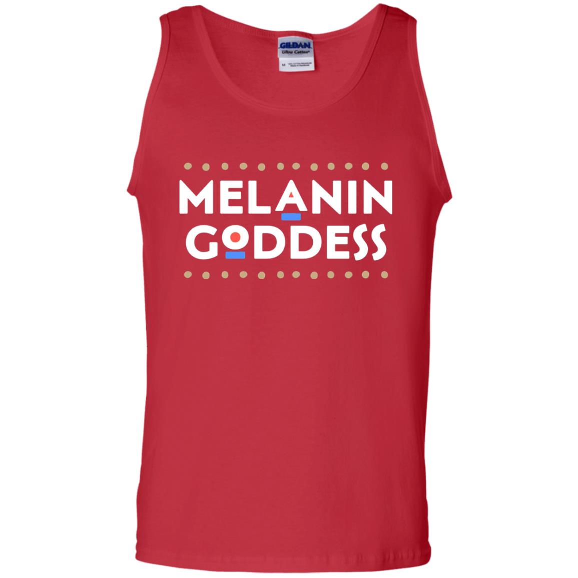 Melanin Goddess African T-shirt Black Girl Poppin_ Red