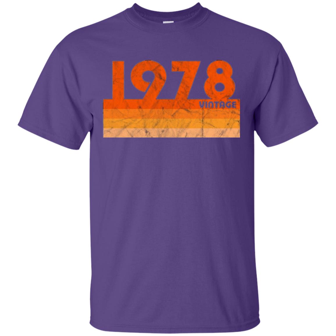 Vintage Retro 1978 T-shirt 40 Years Old Gift T-shirt Purple