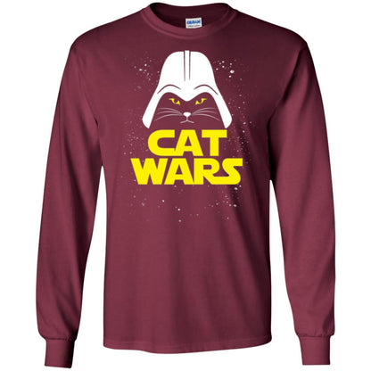 Cat Lover T-shirt Cat Wars T-shirt Maroon