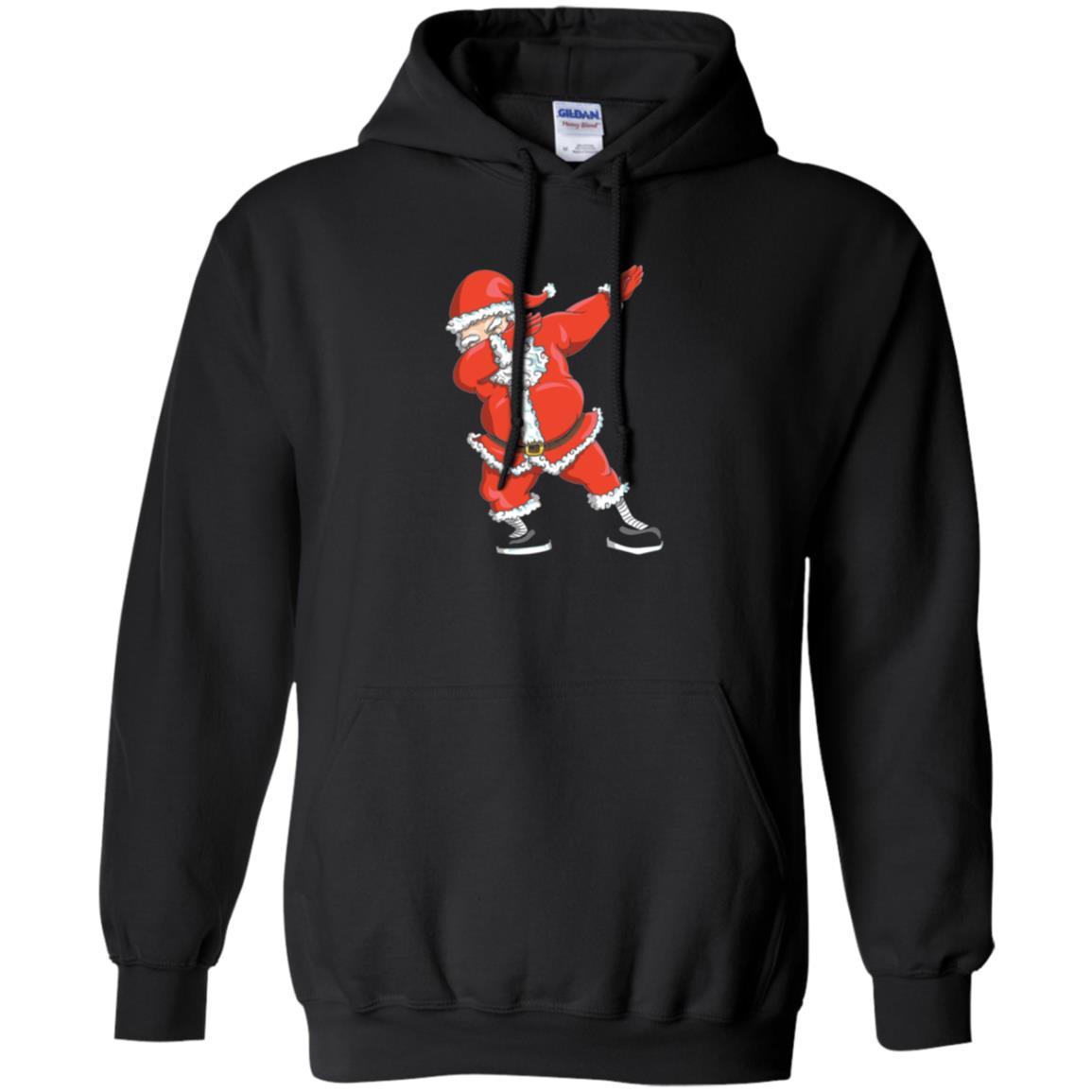 Christmas T-shirt Dabbing Santa Claus T-shirt Black