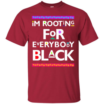 Human Rights T-shirt I_m Rooting For Everybody Black Cardinal