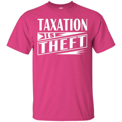 Libertarian T-shirt Taxation Is Theft T-shirt Heliconia