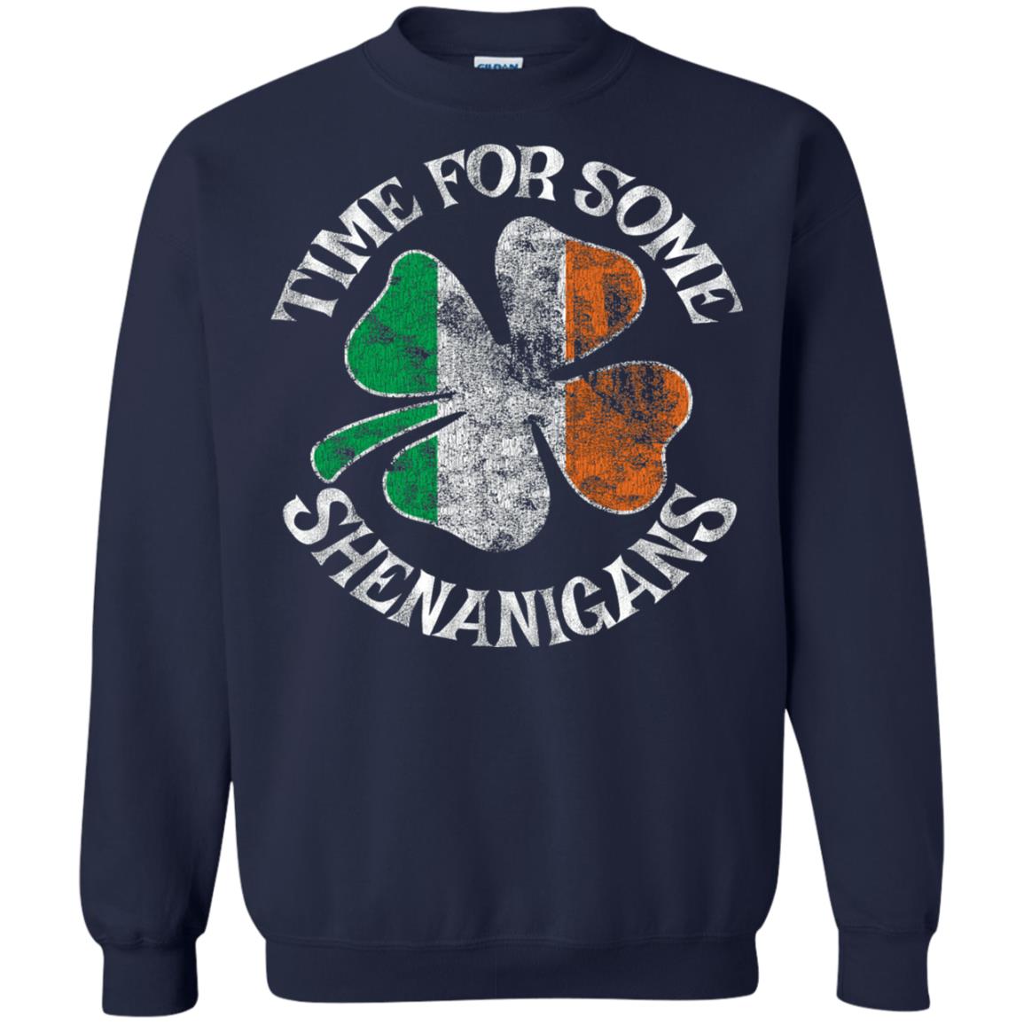 Time For Some Shenanigans St. Patrick_s Day T-shirt Navy
