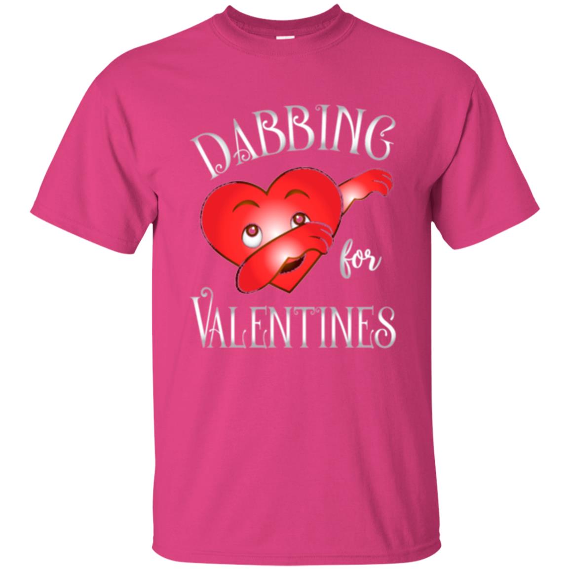 Valentines Day T-shirt Dabbing Heart T-shirt Heliconia
