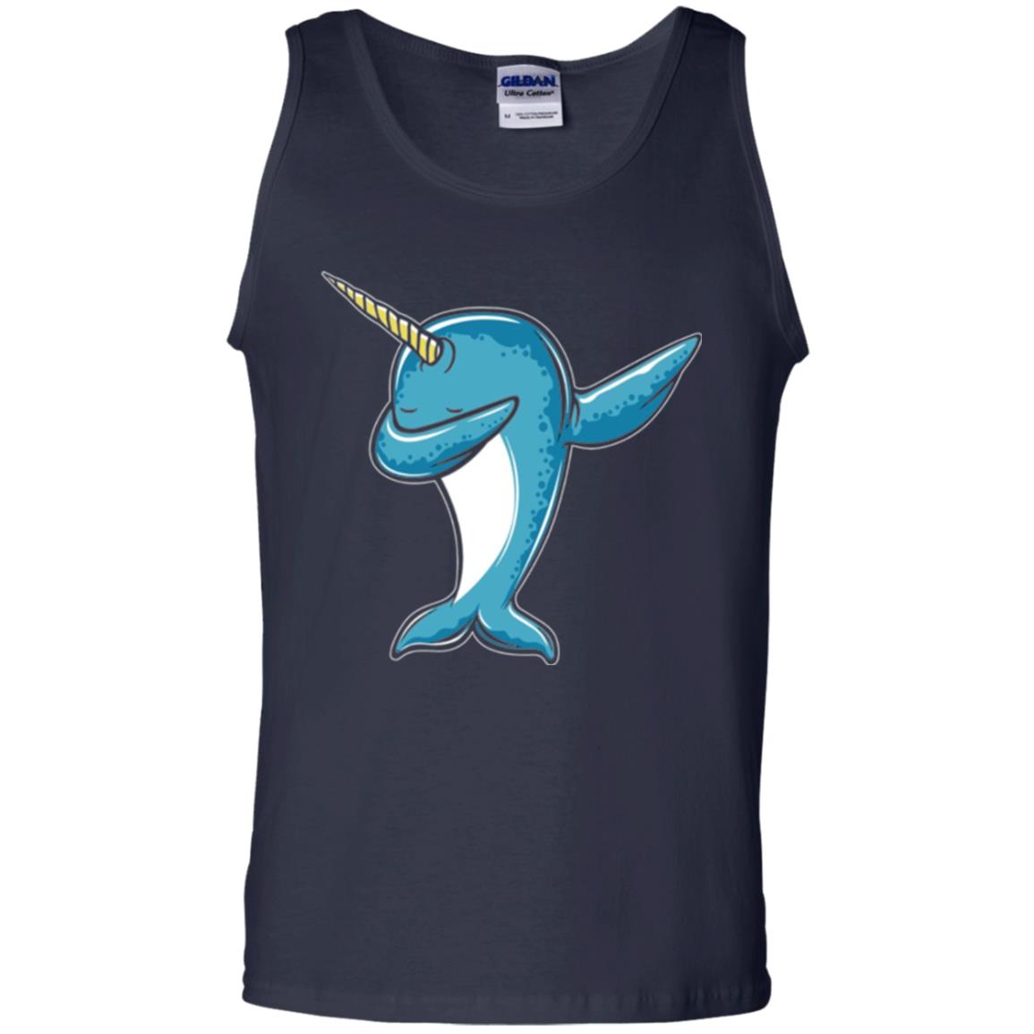 Dabbing Narwhal T-shirt Navy