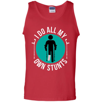 Broken Leg T-shirt I Do All My Own Stunts T-shirt Red