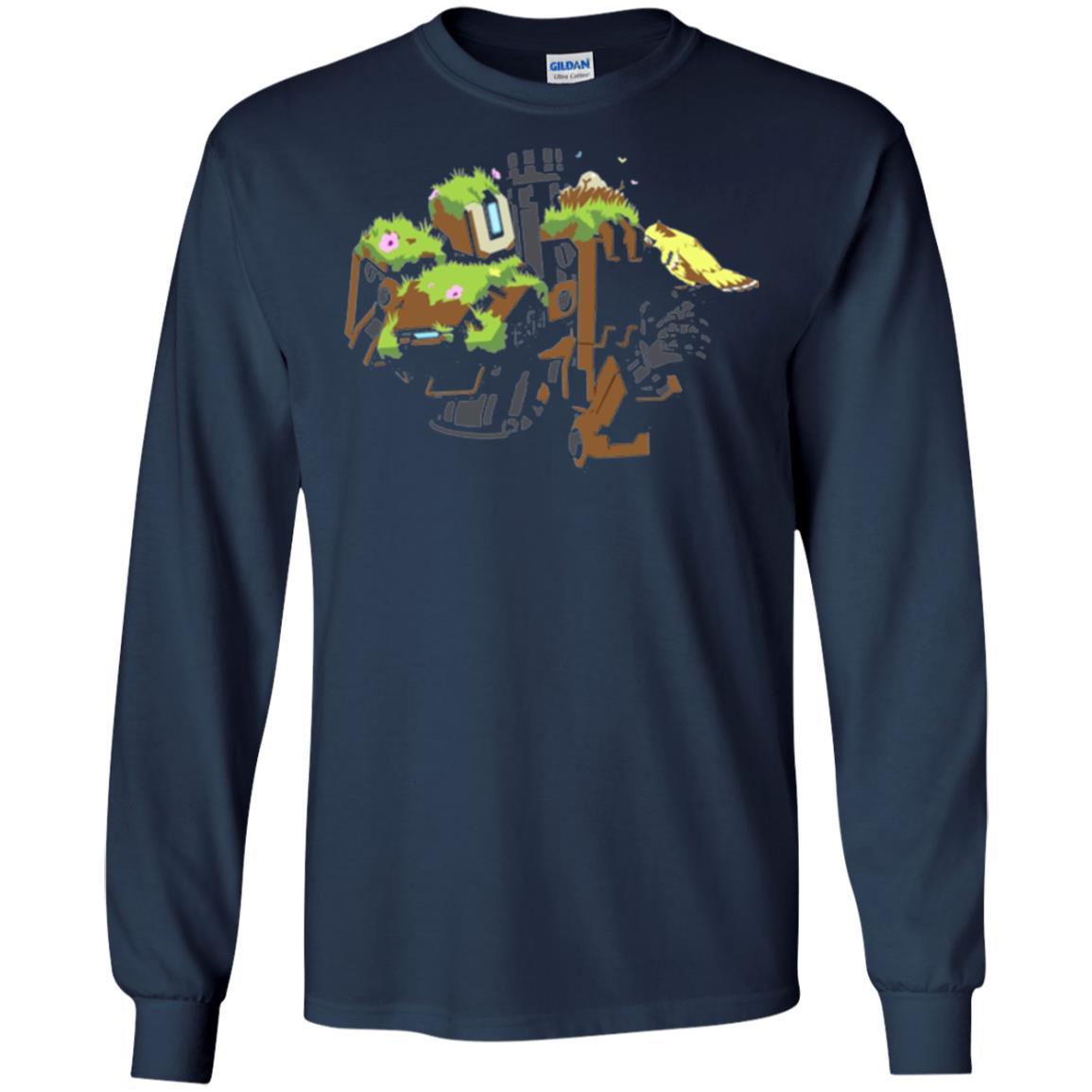 Film T-shirt Bastion Overgrown Spray T-shirt Navy