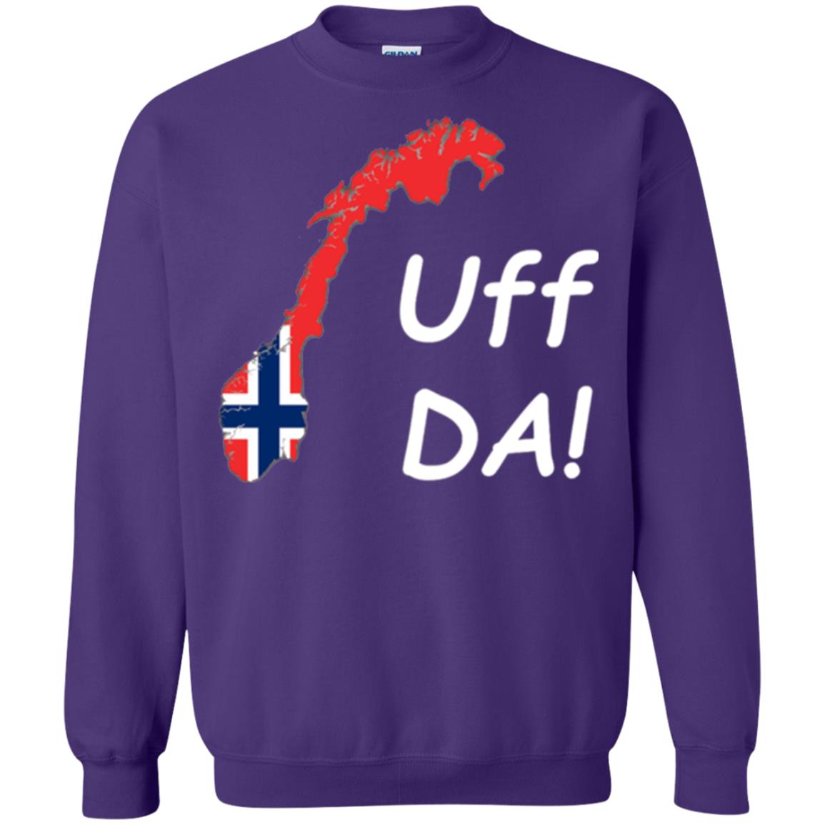 Norwegian Uff Da T-shirt Purple