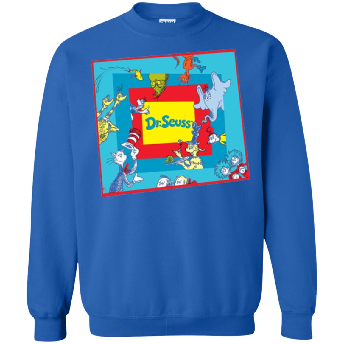 Dr. Seuss Character National Wear Red Day T-shirt Royal