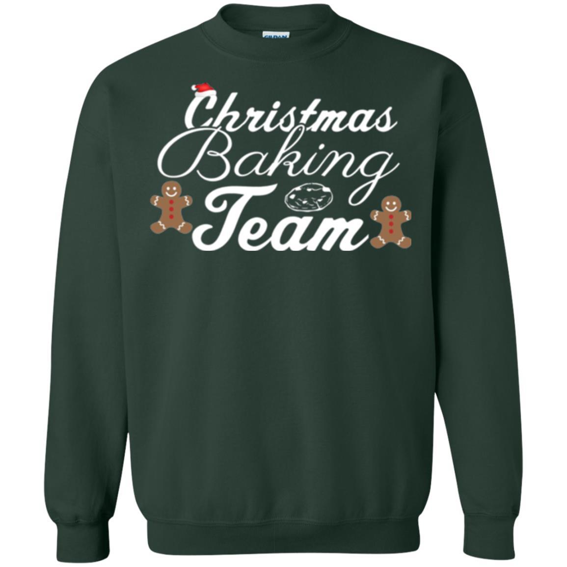 Baker T-shirt Christmas Baking Team Forest Green