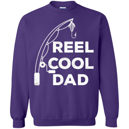 Fisherman T-shirt Reel Cool Dad Purple