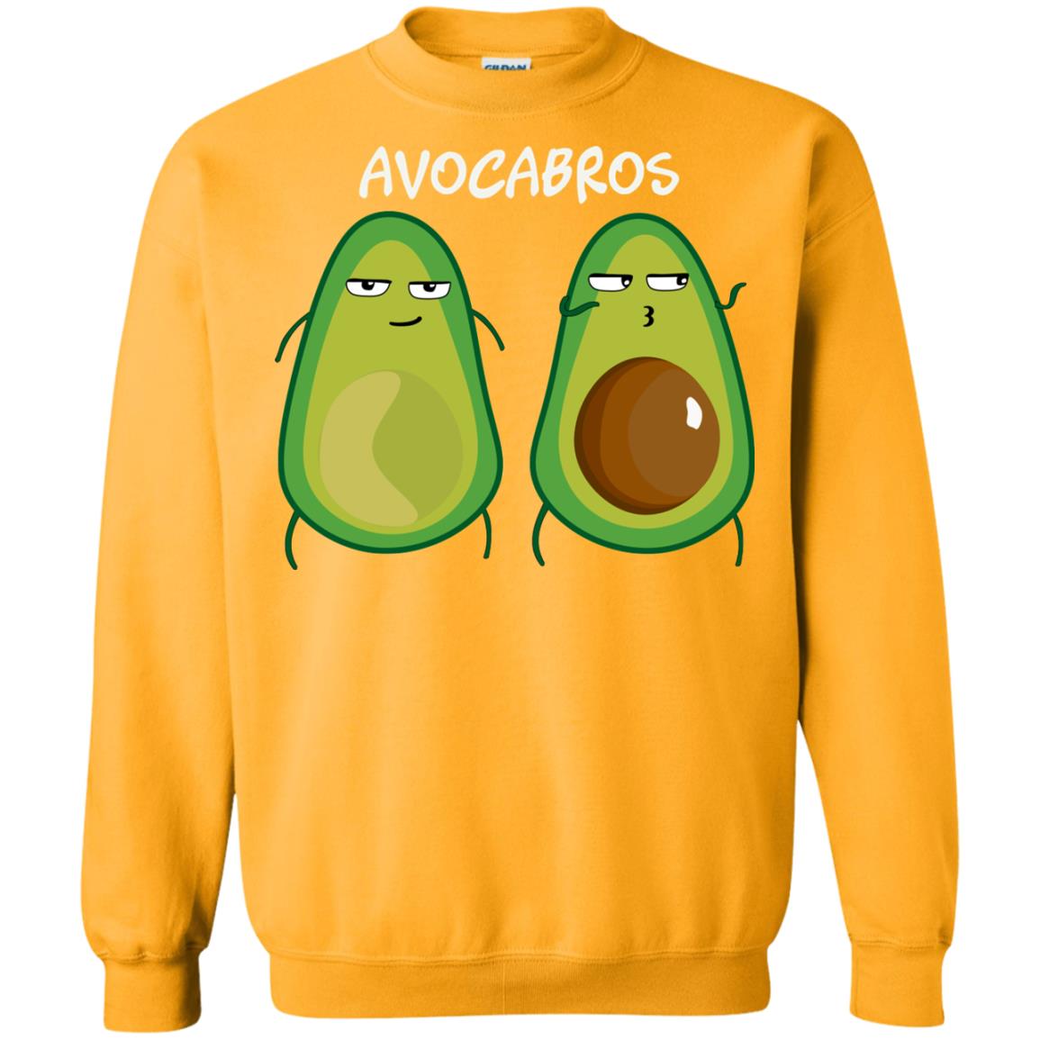 Funny Avocado T-shirt For Bros And Vegans Gold