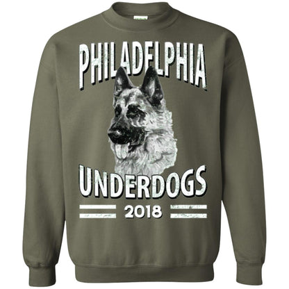 Dog Lover T-shirt Philadelphia Underdogs 2018 T-shirt Military Green