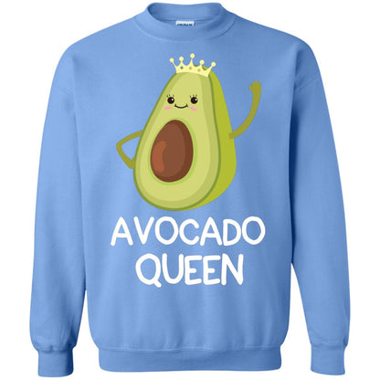 Avocado Queen Vegetarian Shirt For Girls Carolina Blue