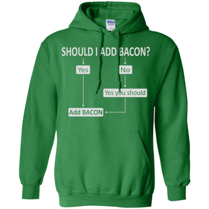 Bacon Lovers T-shirt Shoud I Add Bacon Irish Green