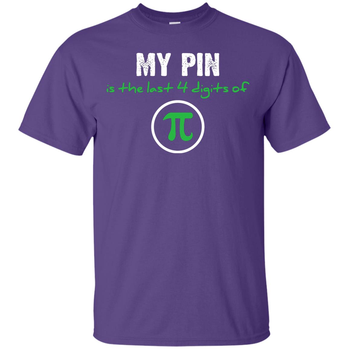 My Pin Is The Last 4 Digits Of Pi Math Shirt Purple