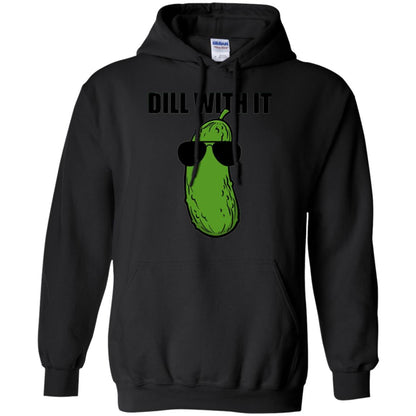 Funny Pickle T-shirt Dill With It Black