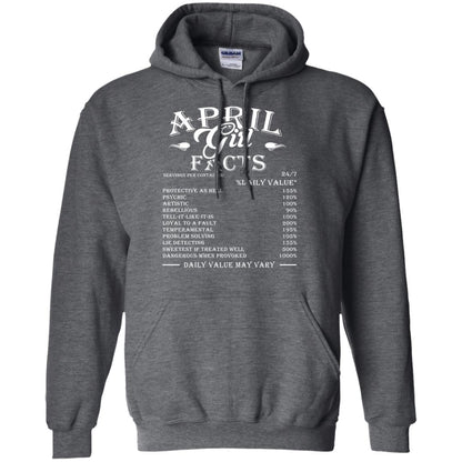 April Girl Facts T-shirt Dark Heather