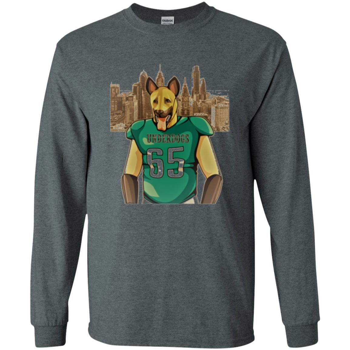 Dog Lover T-shirt Philly Fan Philadelphia Underdogs 2018 Game Day Dark Heather