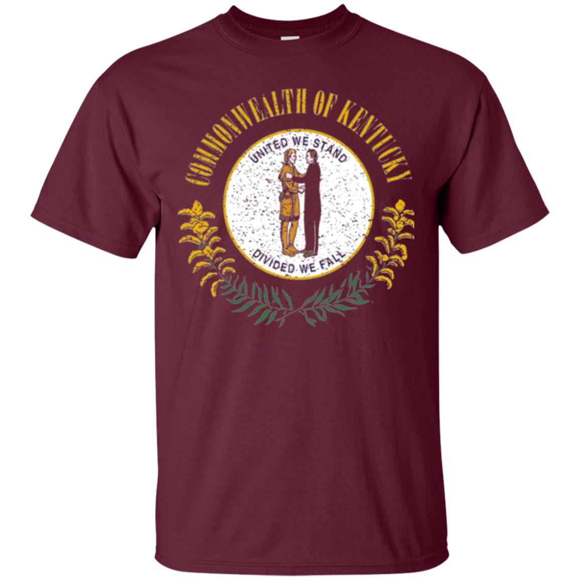 Kentucky State Flag T-shirt Maroon