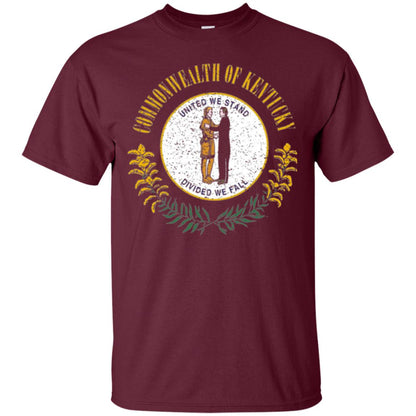 Kentucky State Flag T-shirt Maroon