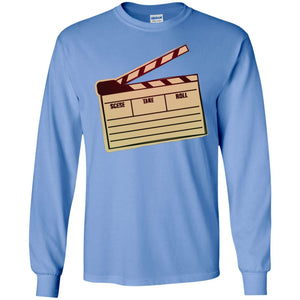 Movie Clapper Filmmaker Film Student ShirtG240 Gildan LS Ultra Cotton T-Shirt